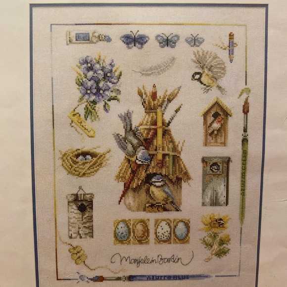 Lanarte Life Style Collection Cross Stitch Kit Bastin Birds Holland 34x44cm - Picture 1 of 6